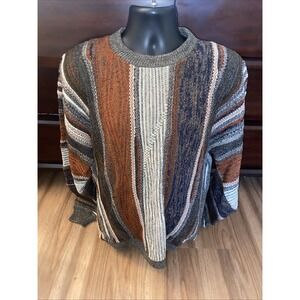 NWT Vintage Protege Collection Sweater Mens 2X Knit Coogi Multicolor USA 90s